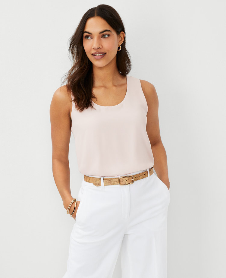 Taylor Ivory Cotton Cashmere Tank