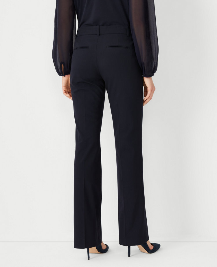 High-Waisted Belted Trouser in Seasonless Wool, Women's Pants