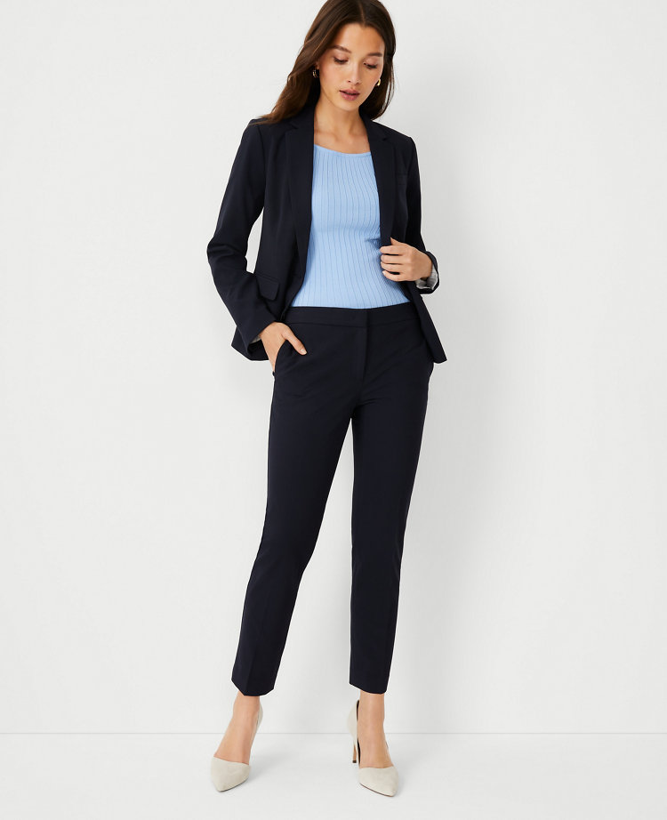 Solid stretch ankle pant, Contemporaine