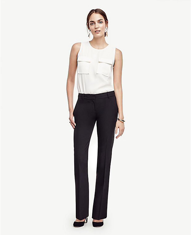 The Petite Straight Pant in Seasonless Stretch - Curvy Fit