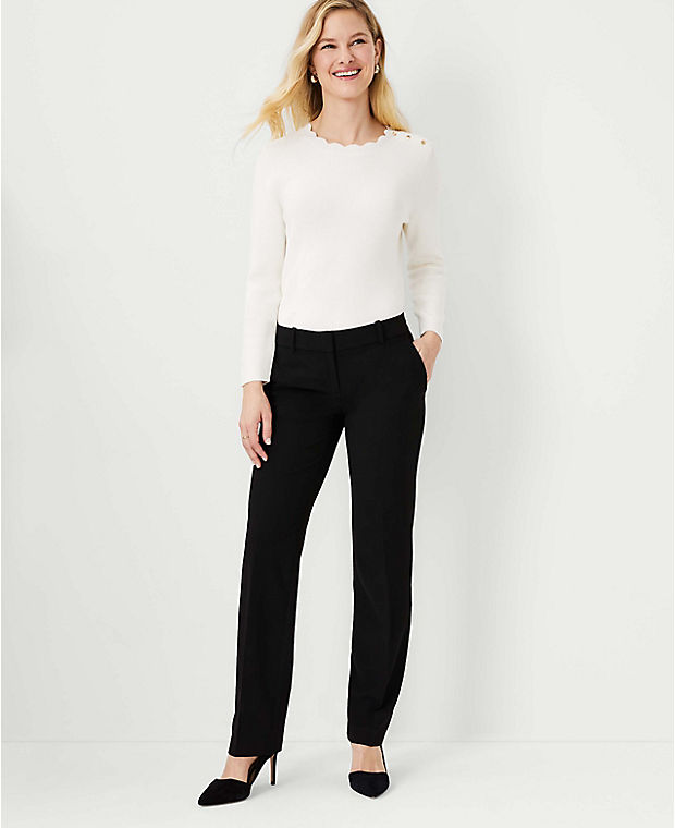 The Petite Straight Pant In Seasonless Stretch