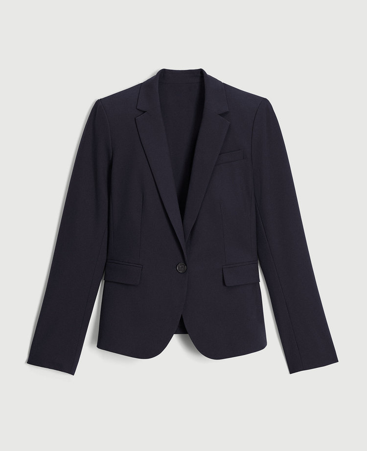 The One-Button Blazer in Seasonless Stretch