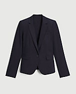 The One-Button Blazer in Seasonless Stretch carousel Product Image 4