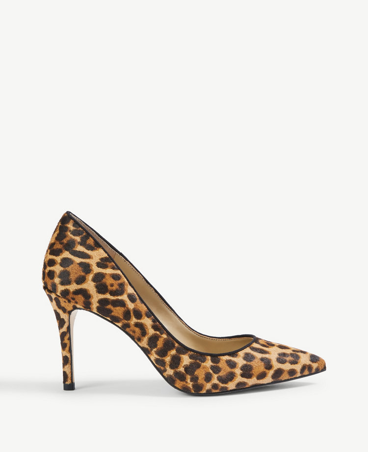 leopard skin high heel shoes