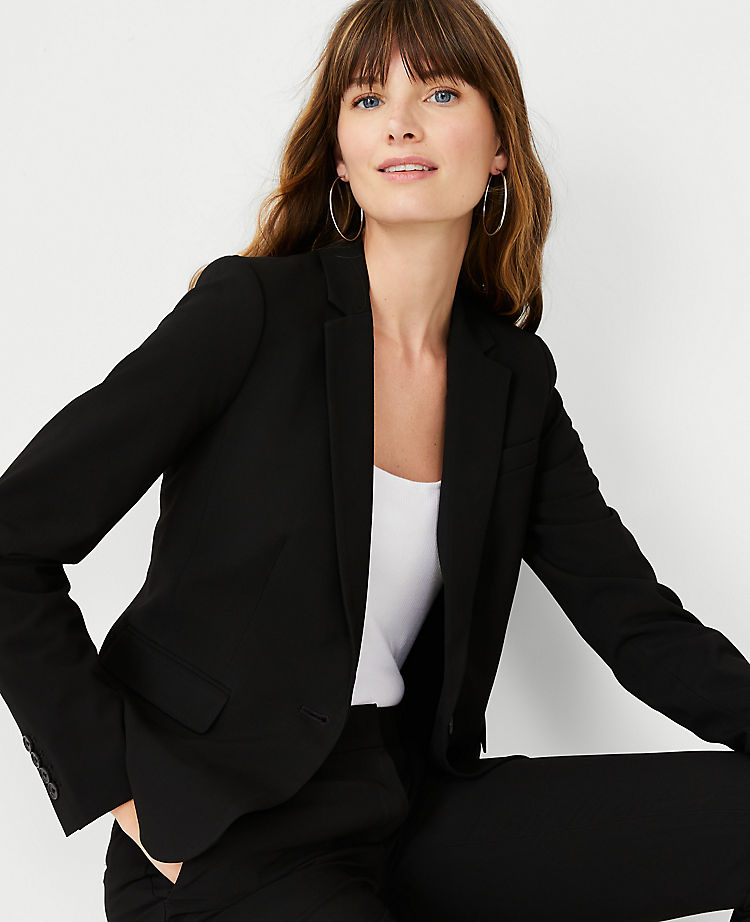 The Tall One-Button Blazer in Seasonless Stretch