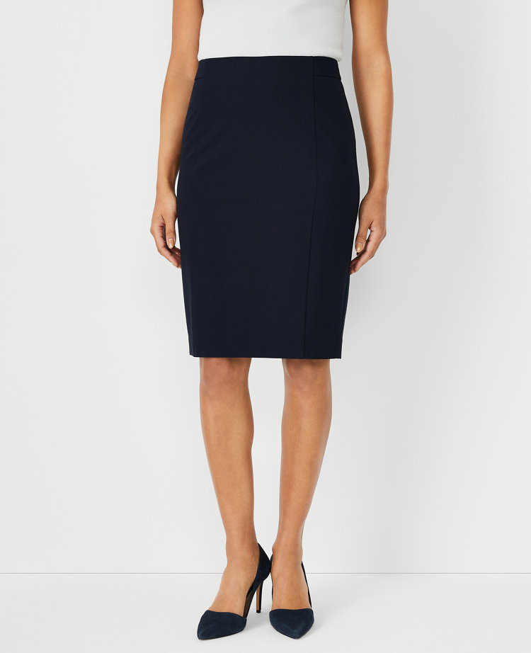 Seamed Pencil Skirt in Seasonless Stretch | Ann Taylor