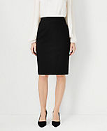 The Petite Seamed Pencil Skirt in Seasonless Stretch carousel Product Image 1