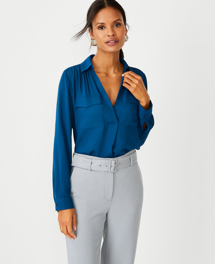 petite work shirts