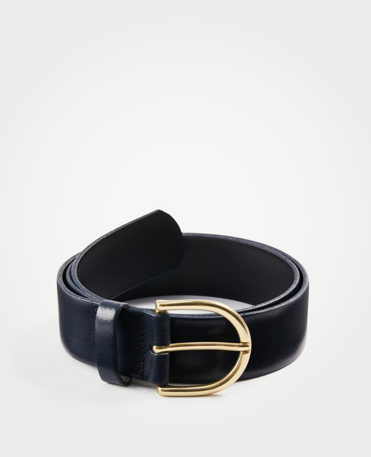 Wide Leather Trouser Belt