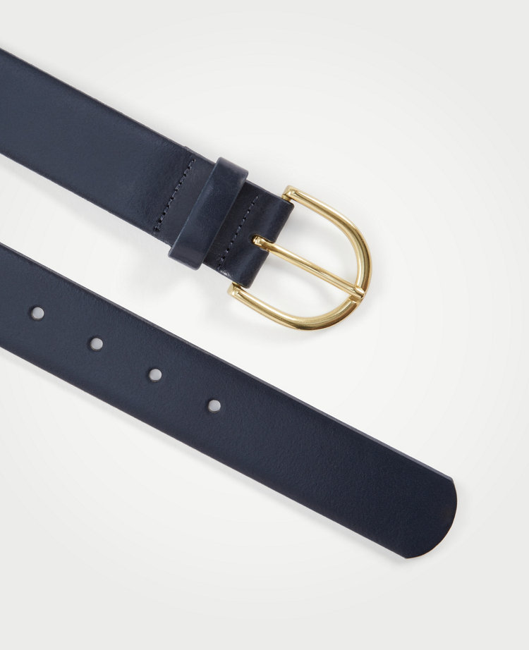 Wide Leather Trouser Belt