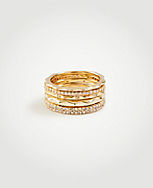 Crystal Stacked Ring Set carousel Product Image 1