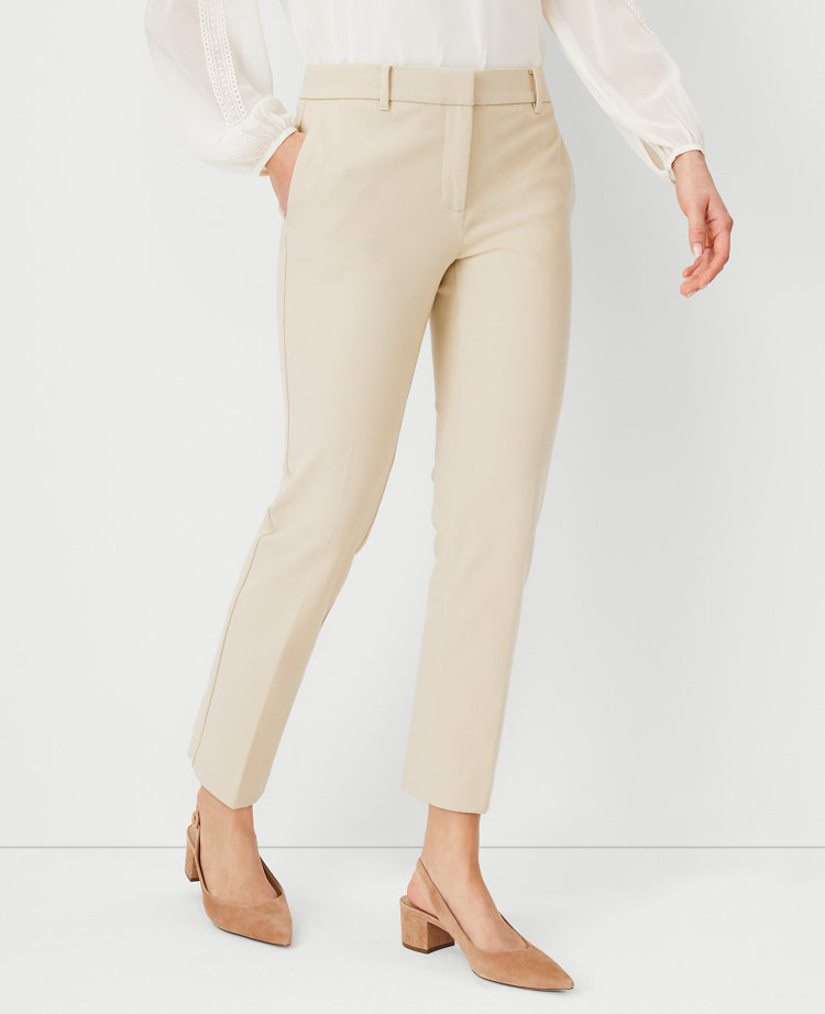 cream colored skinny pants