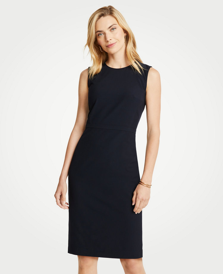 The Petite Crewneck Sheath Dress in 