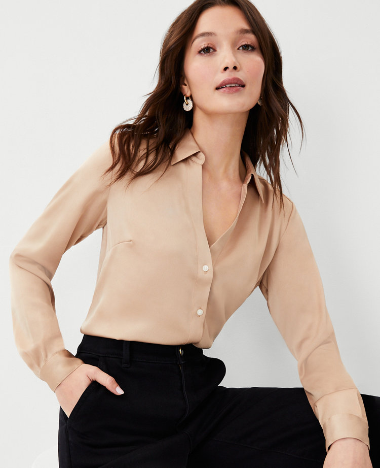 Satin Essential Shirt carousel Product Image 3