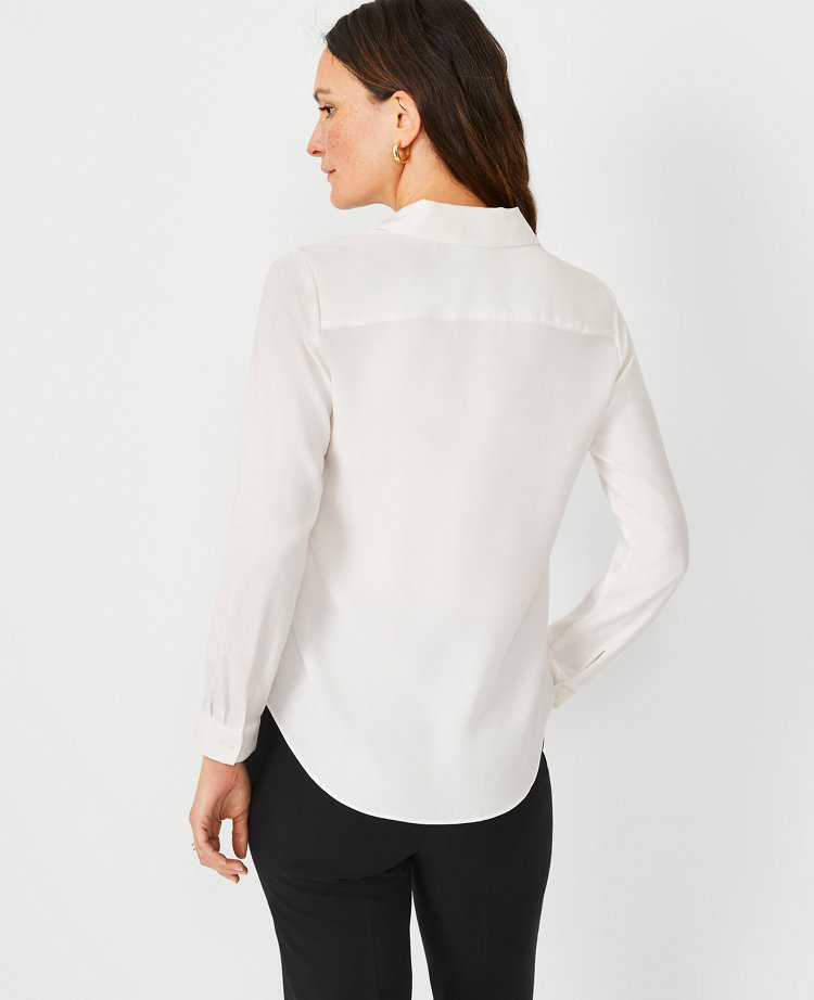 Women's White Long Sleeve Shirts & Tops