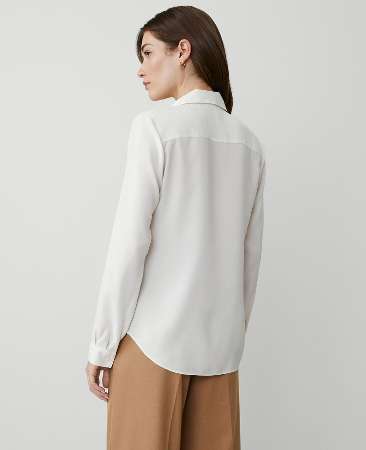 Women's White Long Sleeve Shirts & Tops