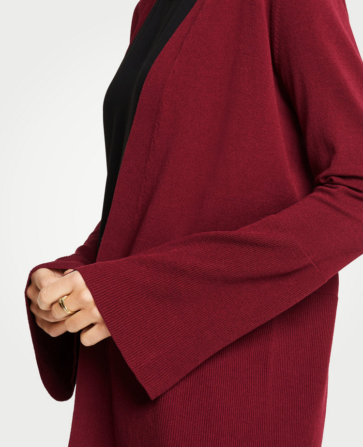 Bell Sleeve Open Cardigan