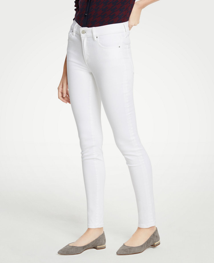 ann taylor white jeans