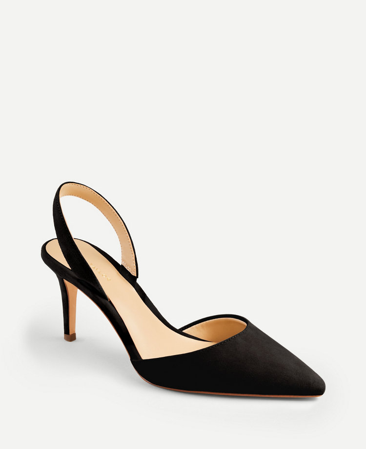 Kerry Suede Slingback Pumps | Ann Taylor