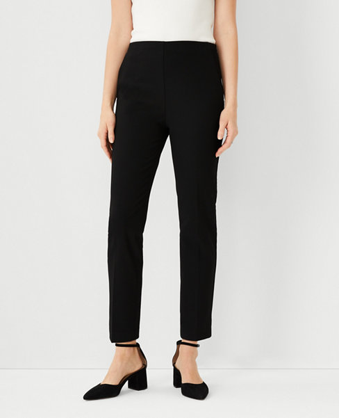 The Side-Zip Ankle Pant in Bi-Stretch | Ann Taylor