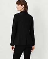 The Long One-Button Blazer in Bi-Stretch carousel Product Image 2