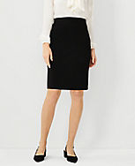 Seamed Pencil Skirt in Bi-Stretch carousel Product Image 1