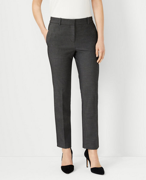 The Ankle Pant in Bi-Stretch Ann Taylor Women Clothing Pants Stretch Pants 