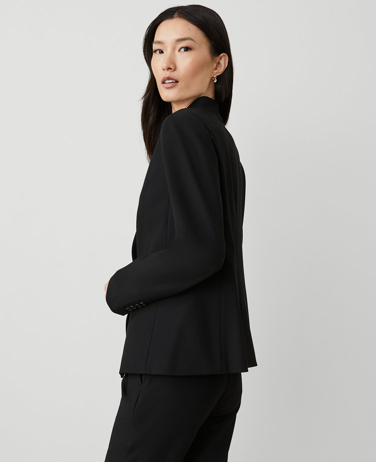 The Petite Cutaway Blazer in Bi-Stretch