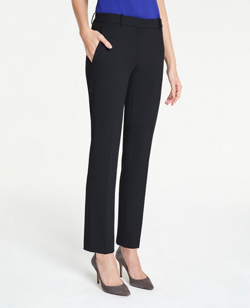 The Tall Ankle Pant In Bi-Stretch - Curvy Fit | Ann Taylor
