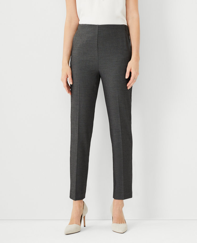 The Side Zip Ankle Pant in Bi-Stretch