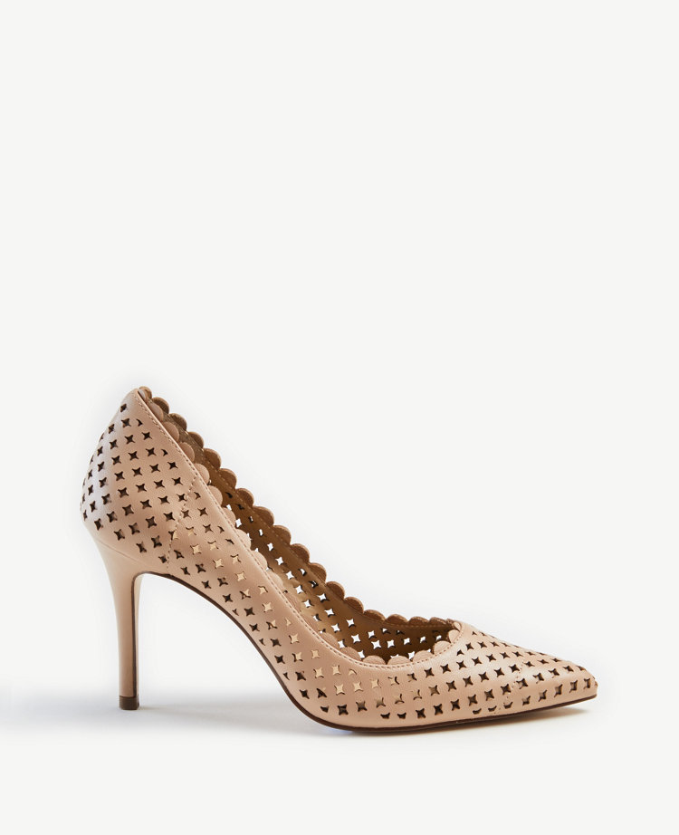 women's ann taylor mila leather pumps shoes