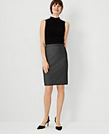 The Pencil Skirt in Bi-Stretch carousel Product Image 3