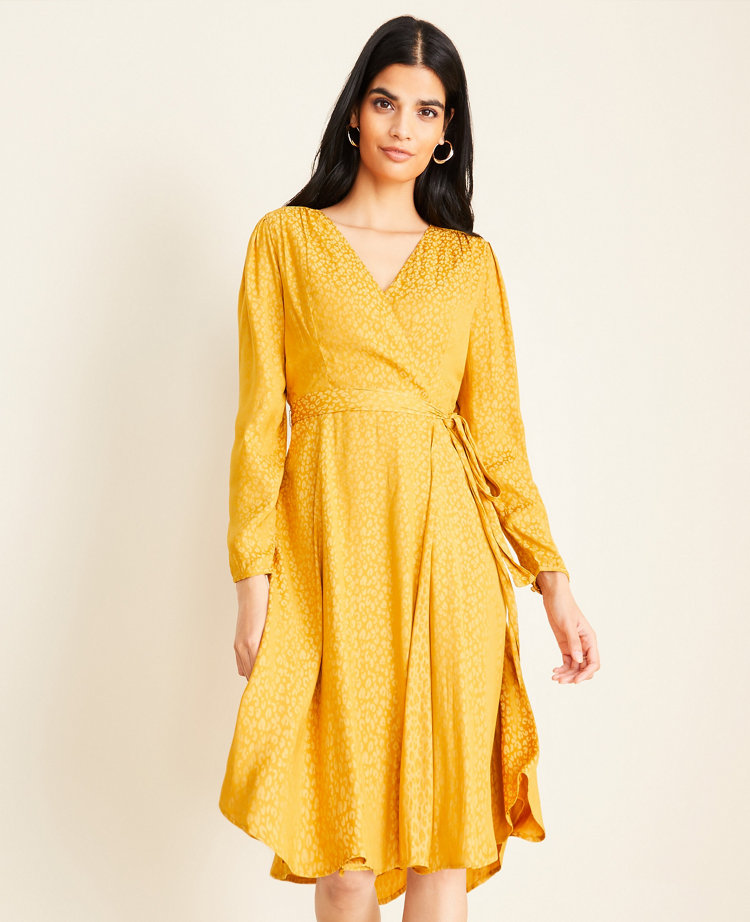 yellow dress ann taylor