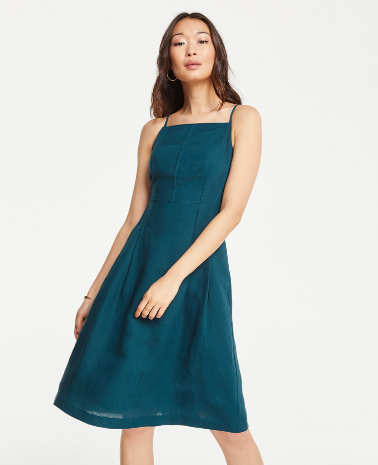 petite linen dresses