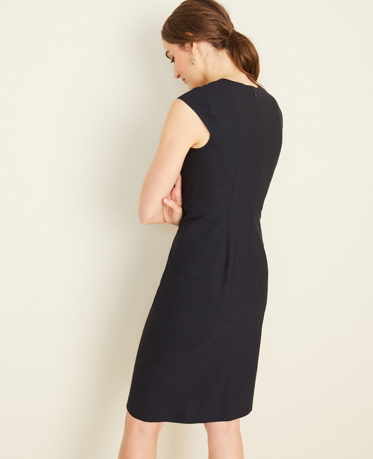 v neck sheath dress