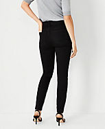 Tall Mid Rise Skinny Jeans in Jet Black Wash carousel Product Image 2
