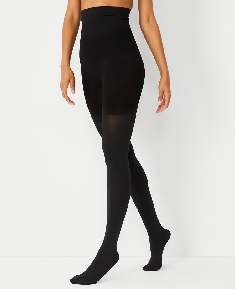 File:Sheer tights or pantyhose with high waist control top and