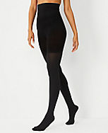 Opaque High Waist Control Top Tights carousel Product Image 1
