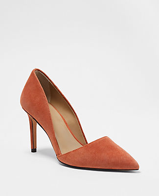Ann Taylor Azra Suede Pumps In Southwest Clay