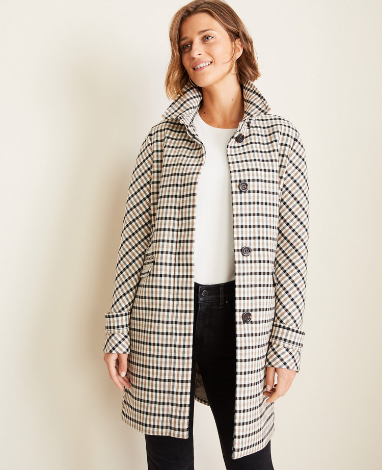 Modern Plaid Coat