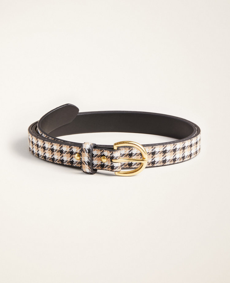 Modern Plaid Trouser Belt