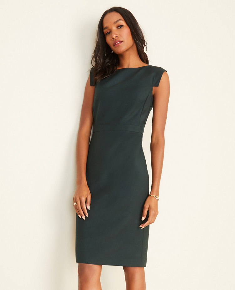boat neck work dress