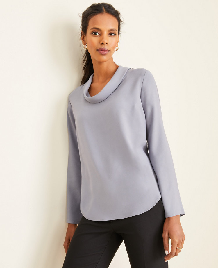Drape Neck Blouse