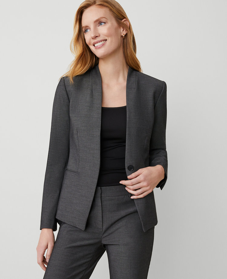 The Cutaway Blazer in Bi-Stretch