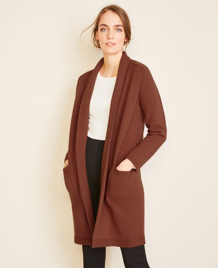 Shawl Collar Open Coatigan
