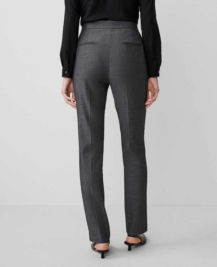 The Side Zip Straight Pant in Bi-Stretch