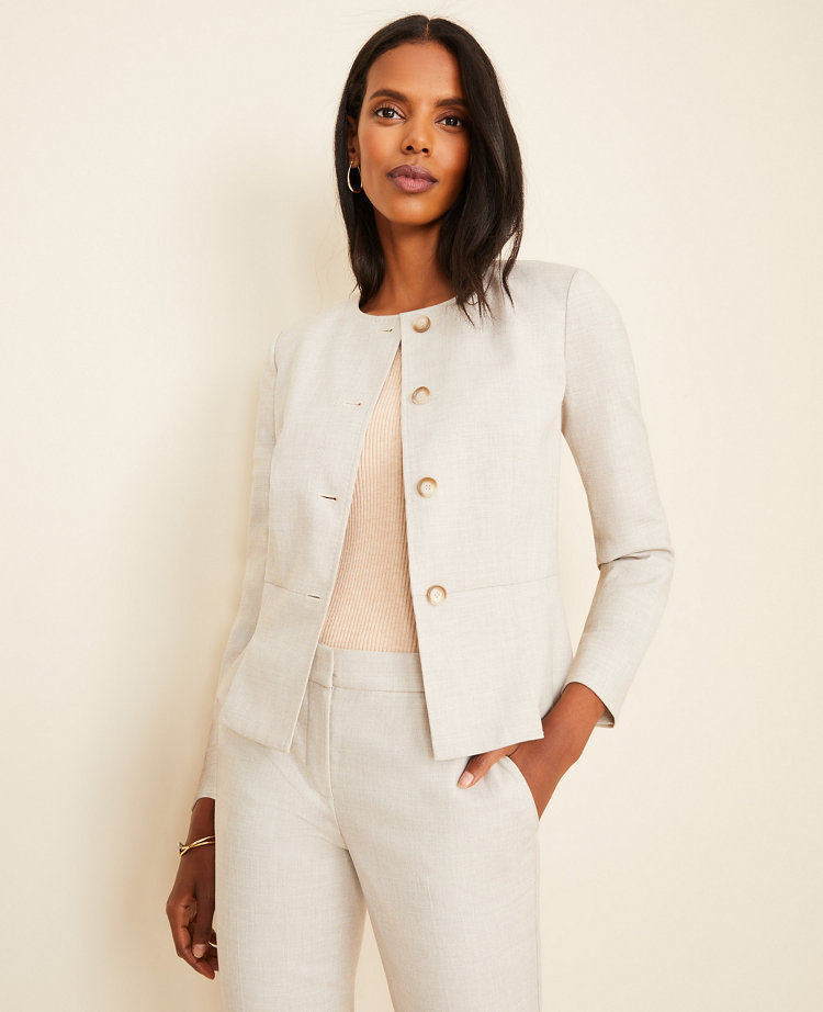 Women's peplum outlet blazer