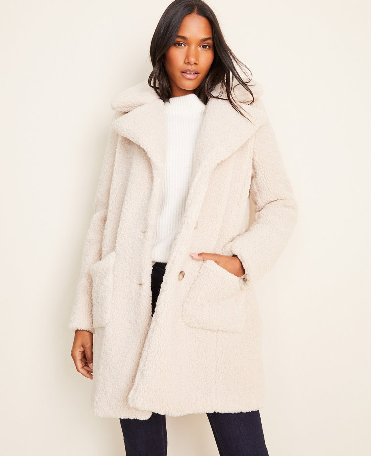 Teddy Patch Pocket Coat