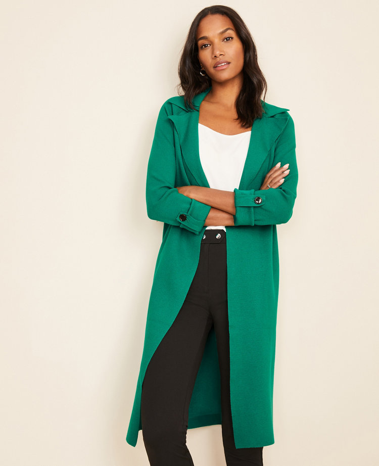 Sweater trench clearance coat