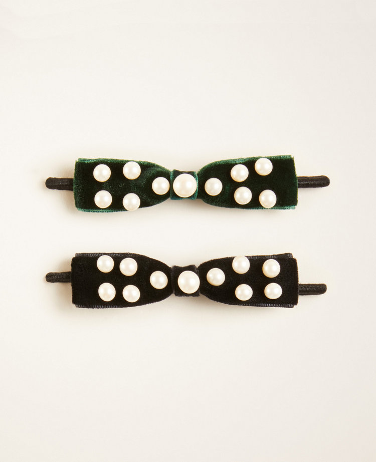 Pearlized Bow Hair Tie